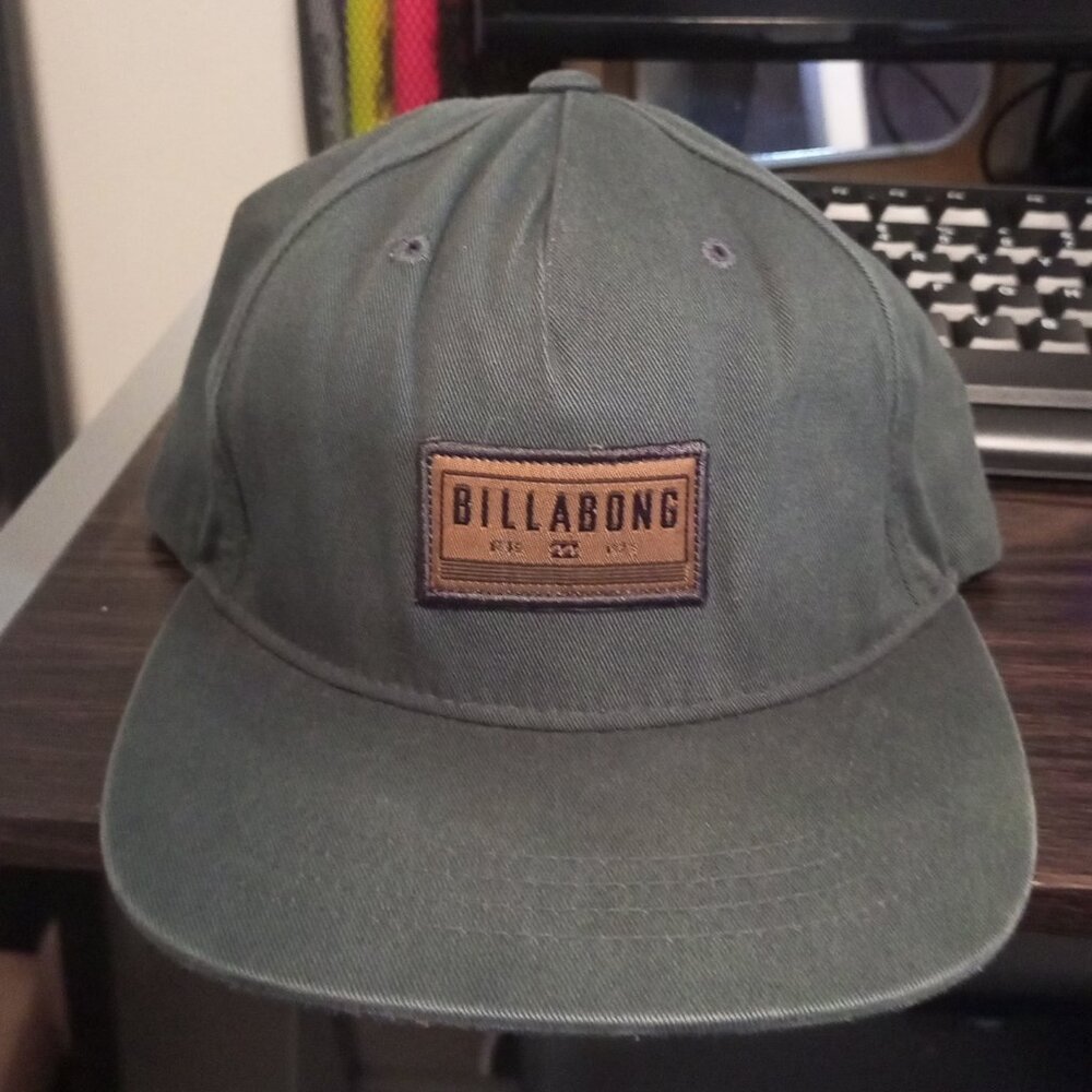 Billabong Olive-Green Twill Cap (unisex)